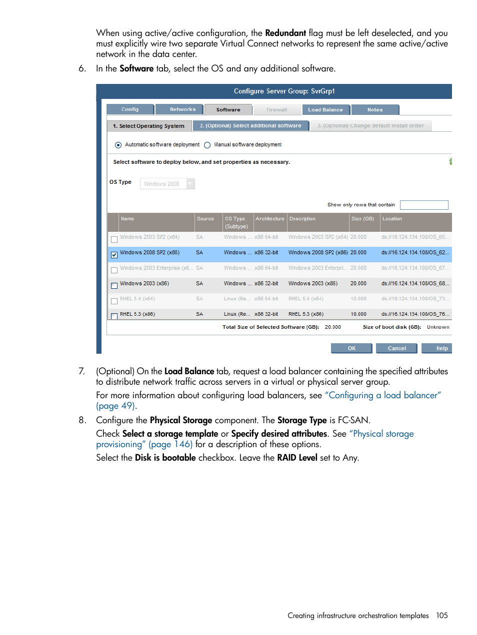 HP Matrix Operating Environment Software User Manual | Page 105 / 223