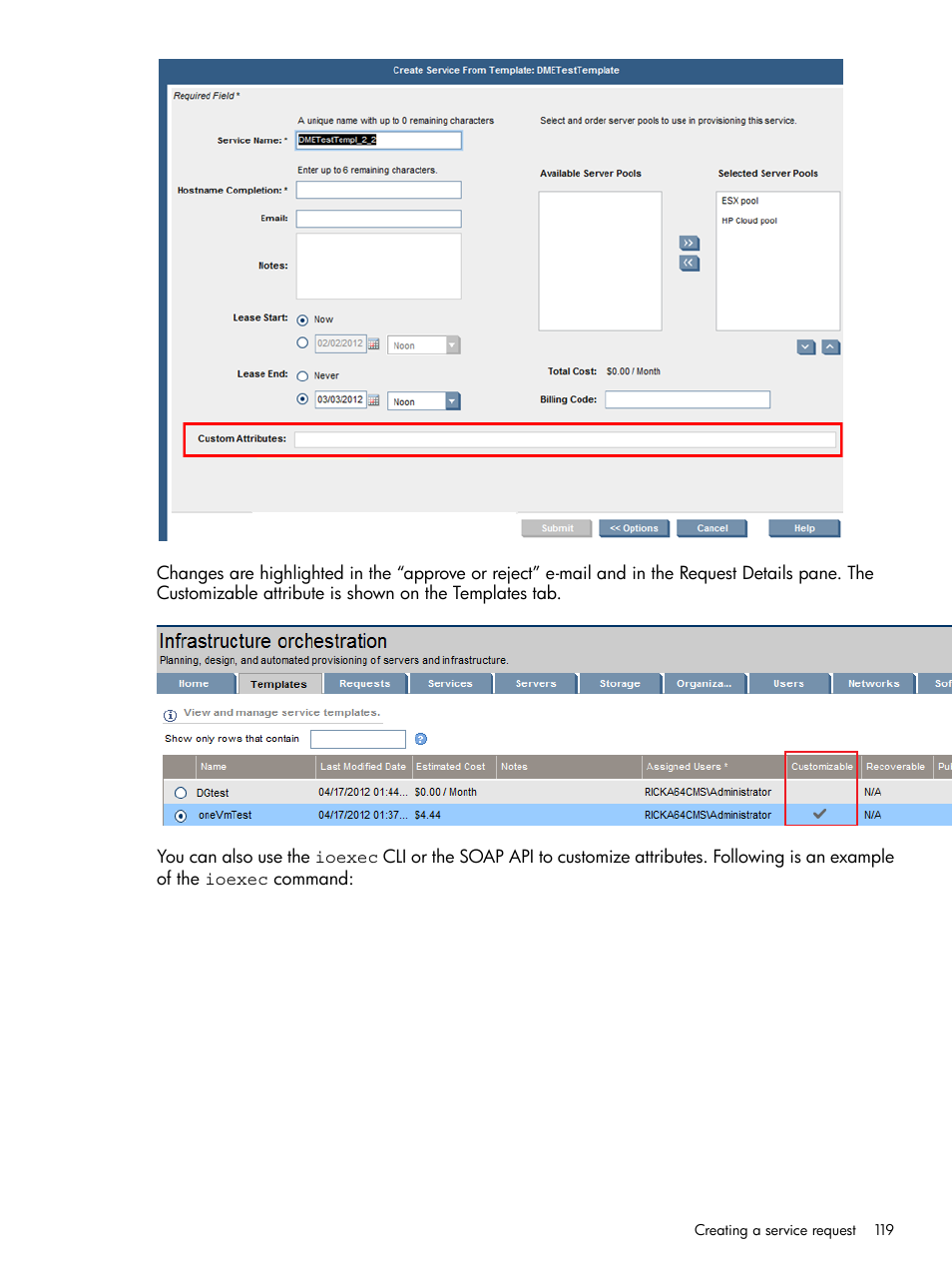 HP Matrix Operating Environment Software User Manual | Page 119 / 223