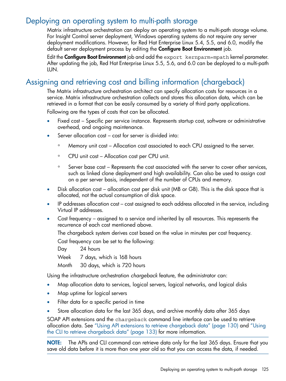 HP Matrix Operating Environment Software User Manual | Page 125 / 223