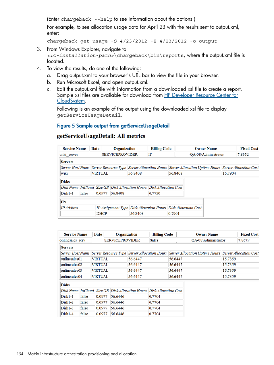 HP Matrix Operating Environment Software User Manual | Page 134 / 223