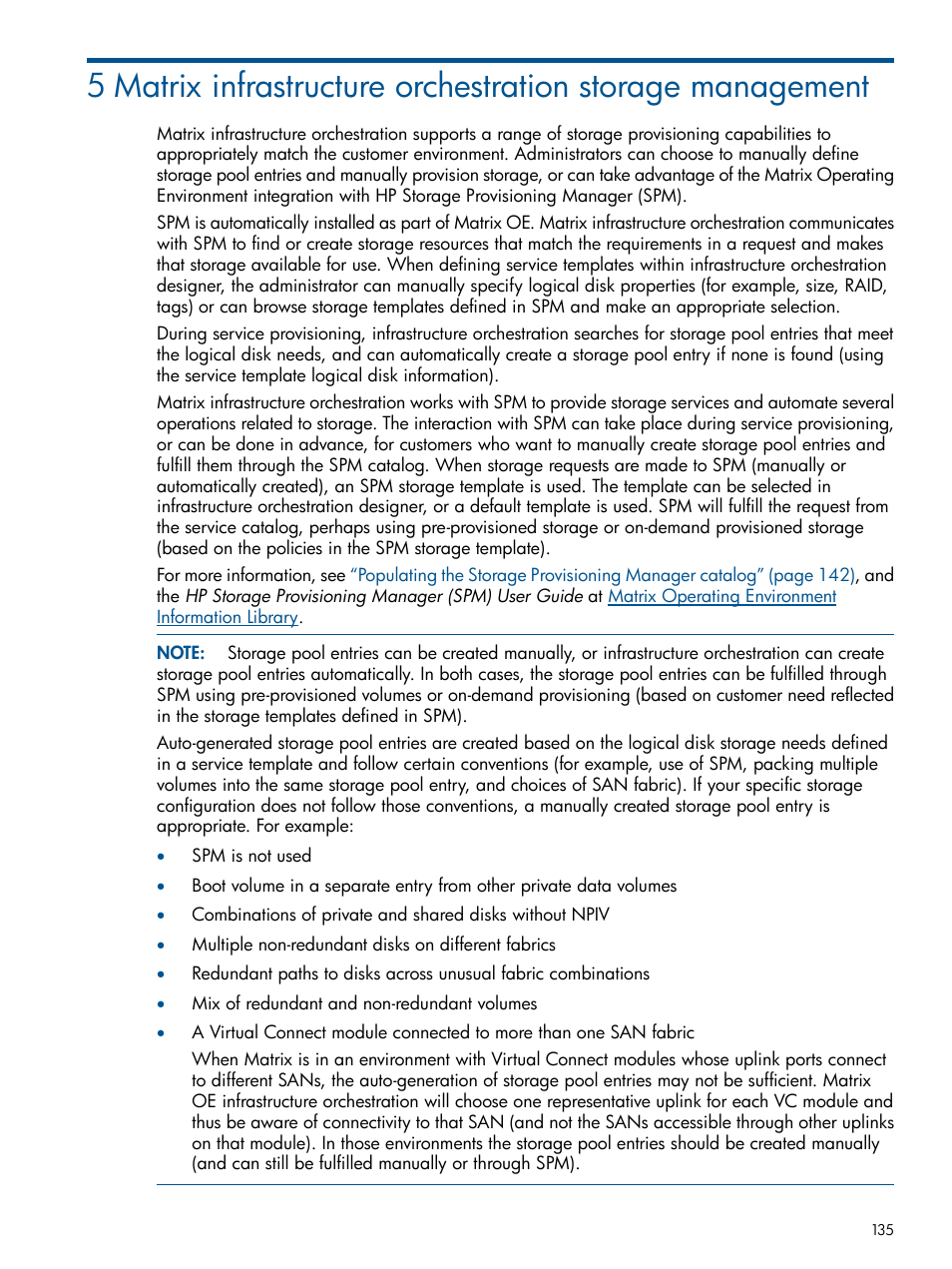 HP Matrix Operating Environment Software User Manual | Page 135 / 223