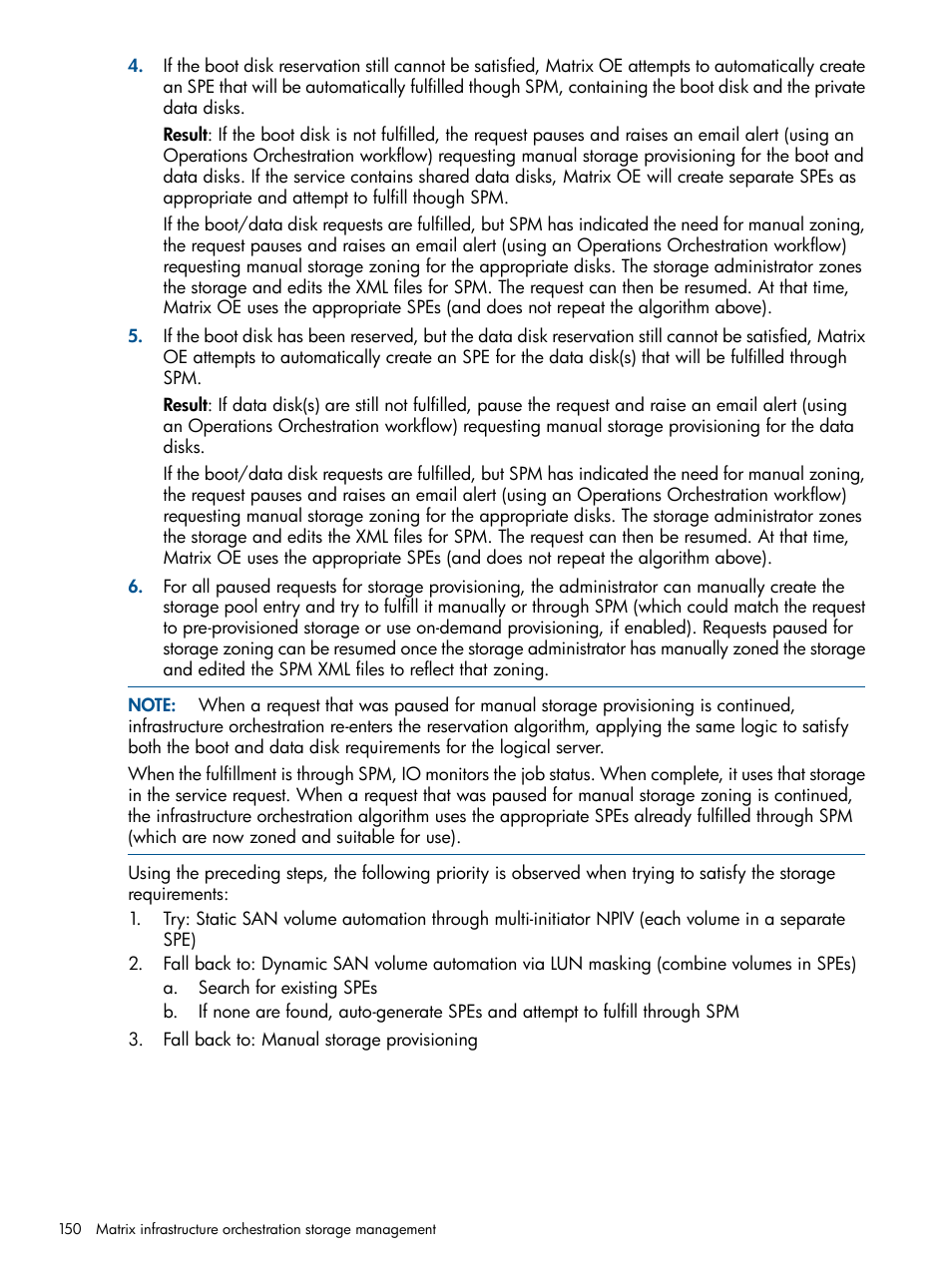 HP Matrix Operating Environment Software User Manual | Page 150 / 223