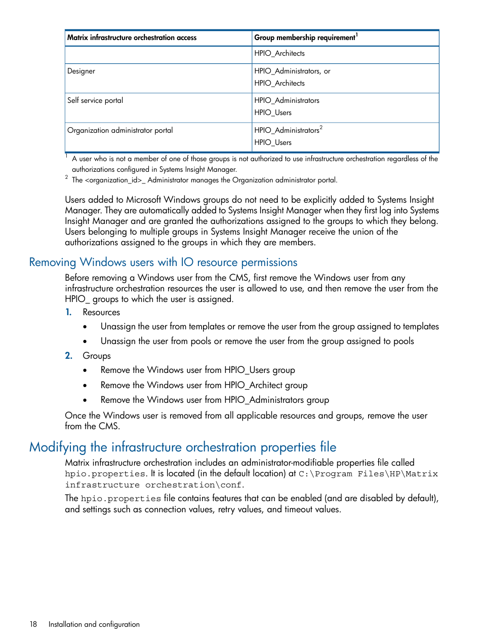 HP Matrix Operating Environment Software User Manual | Page 18 / 223