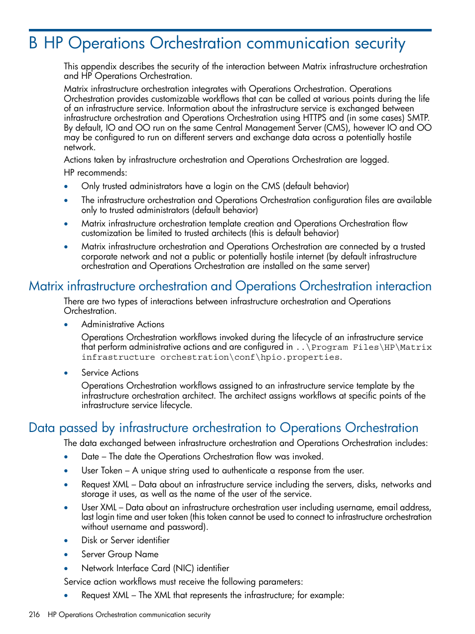 HP Matrix Operating Environment Software User Manual | Page 216 / 223