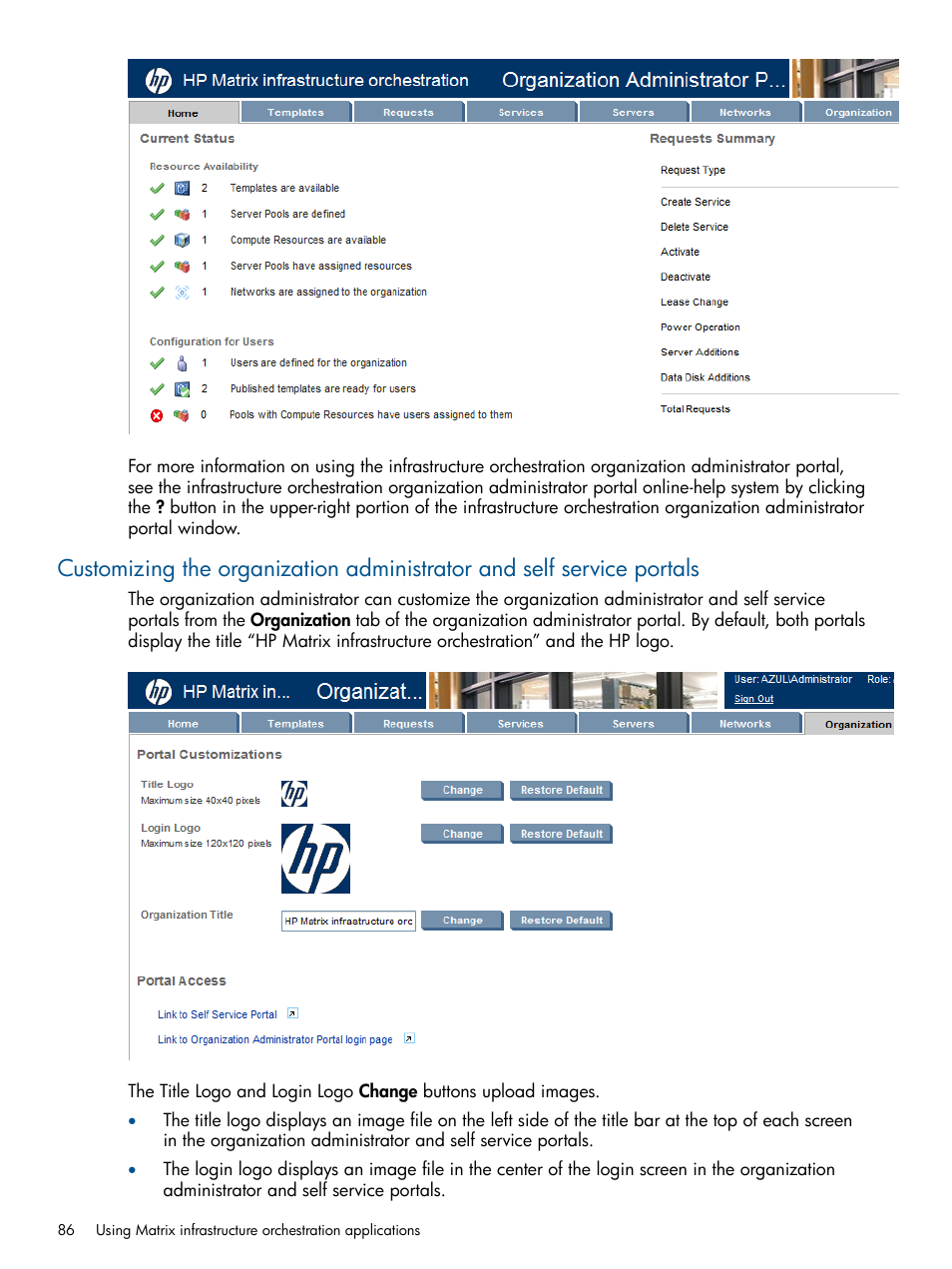 HP Matrix Operating Environment Software User Manual | Page 86 / 223