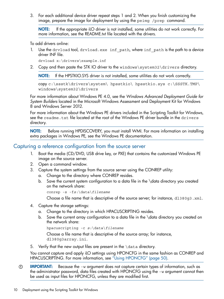 HP Scripting Toolkit for Windows User Manual | Page 10 / 62