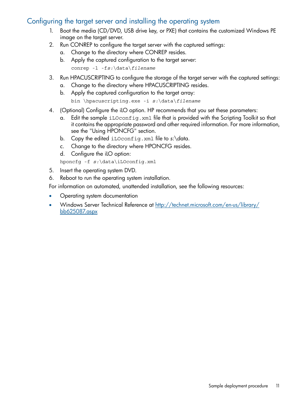 HP Scripting Toolkit for Windows User Manual | Page 11 / 62