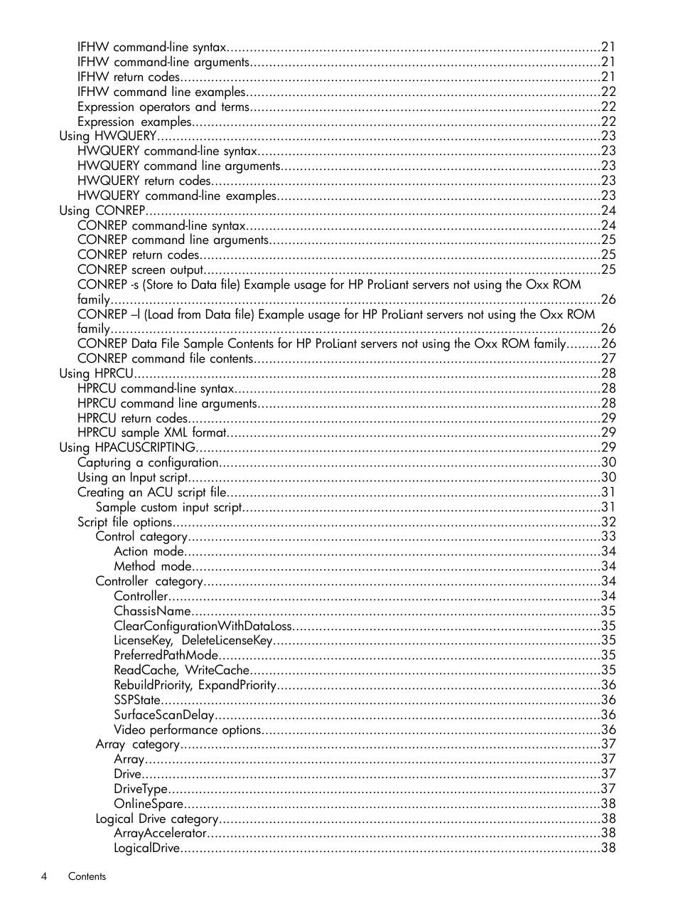 HP Scripting Toolkit for Windows User Manual | Page 4 / 62