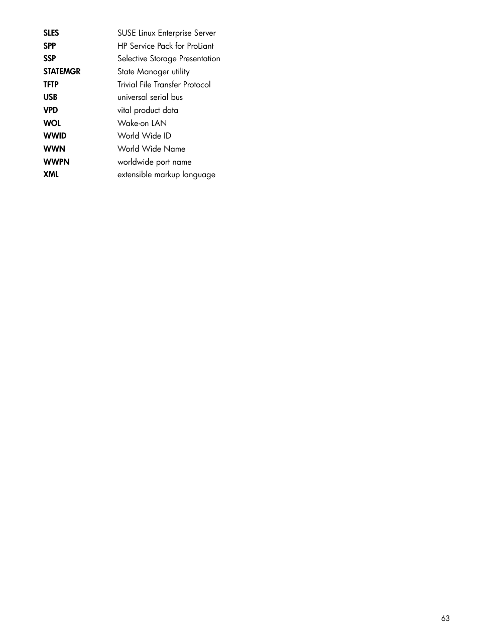 HP ProLiant DL380 Server User Manual | Page 63 / 65