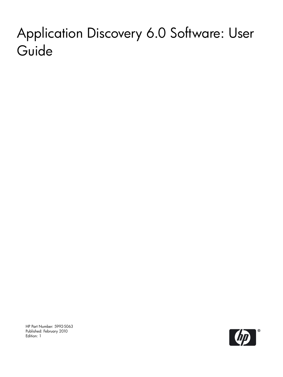 HP Matrix Operating Environment Software User Manual | 75 pages