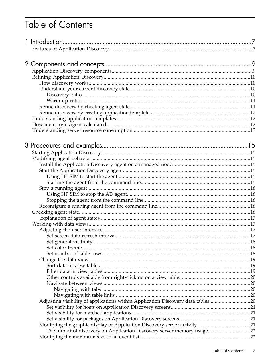 HP Matrix Operating Environment Software User Manual | Page 3 / 75