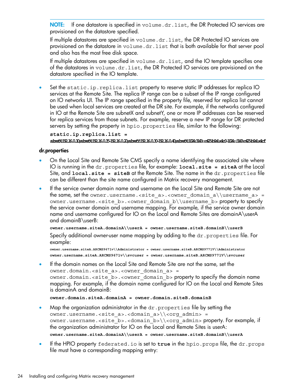 HP Matrix Operating Environment Software User Manual | Page 24 / 76