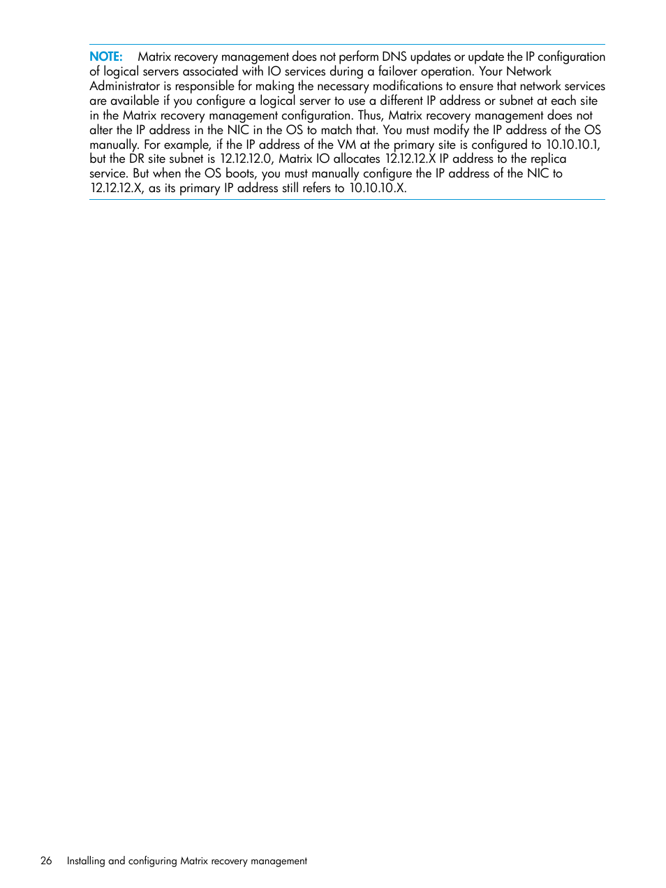 HP Matrix Operating Environment Software User Manual | Page 26 / 76