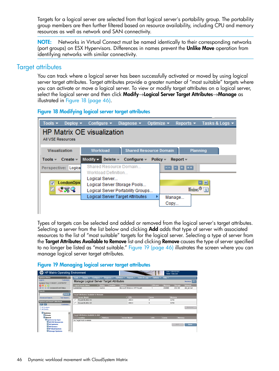 Target attributes | HP Matrix Operating Environment Software User Manual | Page 46 / 76