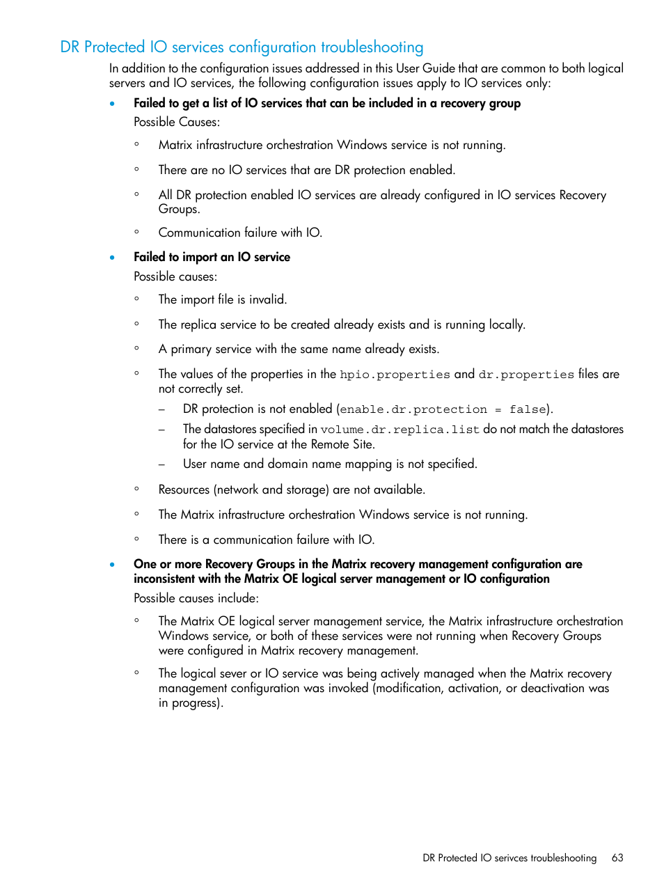 HP Matrix Operating Environment Software User Manual | Page 63 / 76