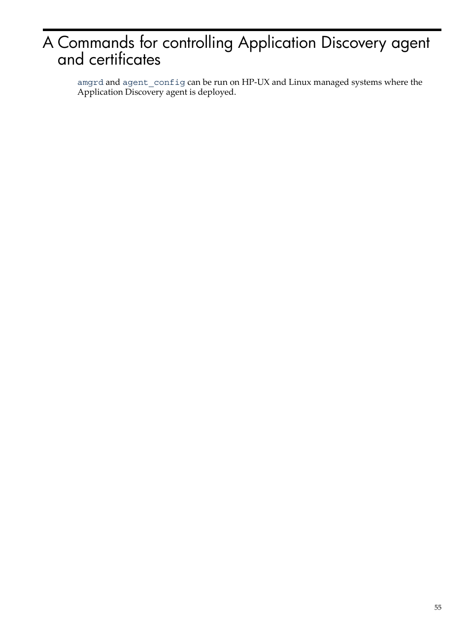 Commands | HP Matrix Operating Environment Software User Manual | Page 55 / 77