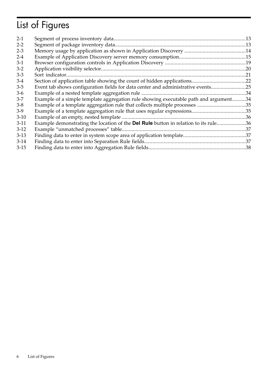 List of figures | HP Matrix Operating Environment Software User Manual | Page 6 / 77