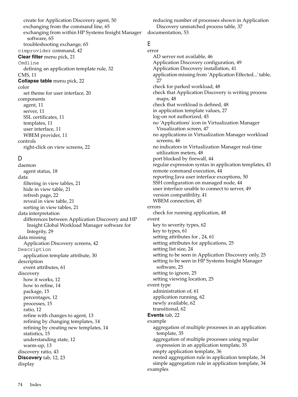 HP Matrix Operating Environment Software User Manual | Page 74 / 77