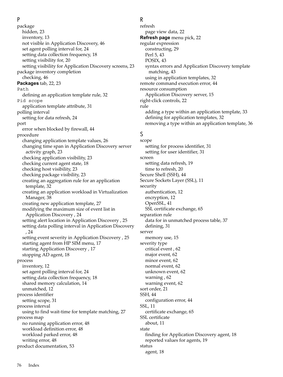 HP Matrix Operating Environment Software User Manual | Page 76 / 77