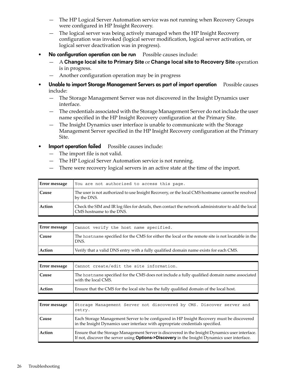 HP Matrix Operating Environment Software User Manual | Page 26 / 36