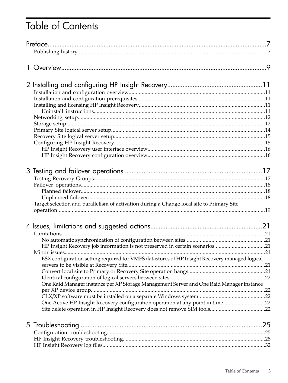 HP Matrix Operating Environment Software User Manual | Page 3 / 36