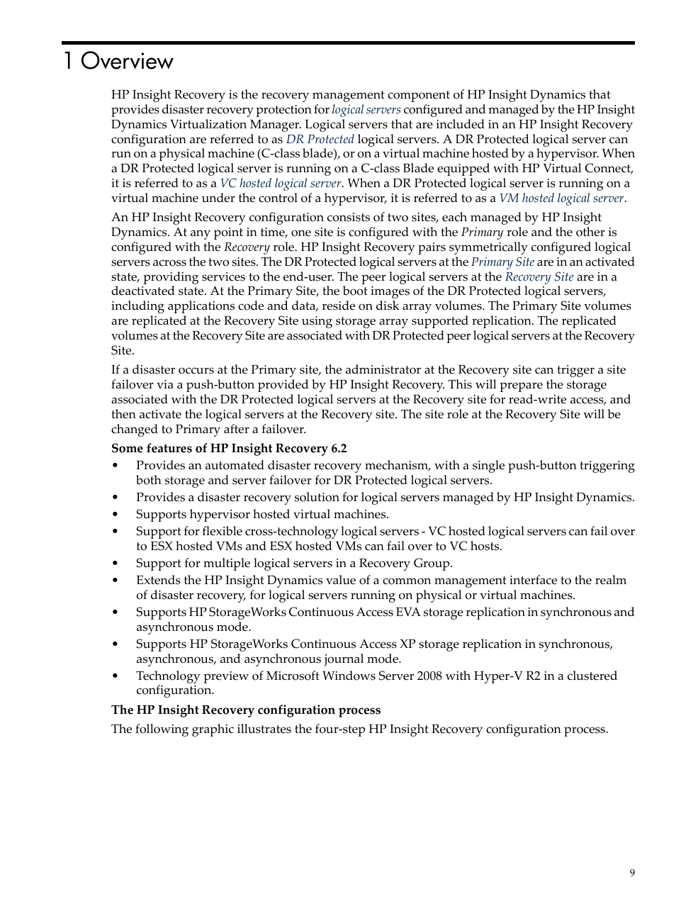 1 overview | HP Matrix Operating Environment Software User Manual | Page 9 / 36