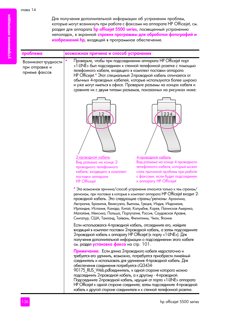 HP Officejet 5505 All-in-One Printer User Manual | Page 146 / 160