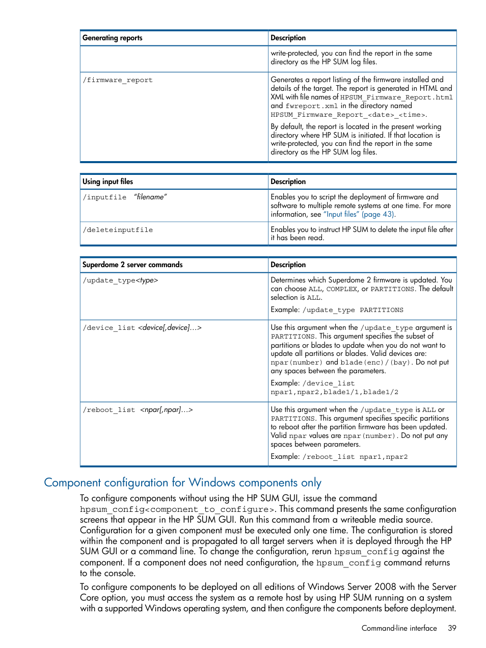 HP Smart Update Manager User Manual | Page 39 / 77