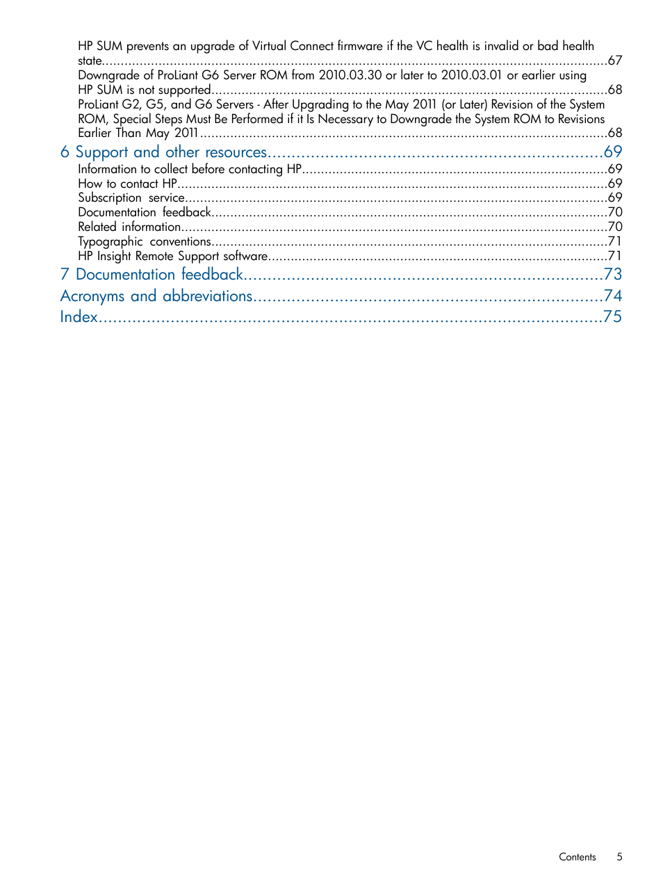 6 support and other resources | HP Smart Update Manager User Manual | Page 5 / 77