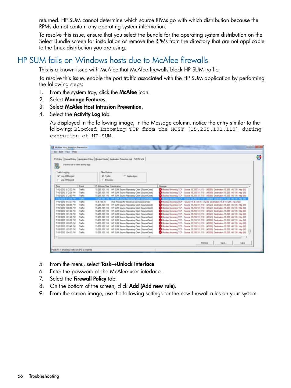 HP Smart Update Manager User Manual | Page 66 / 77