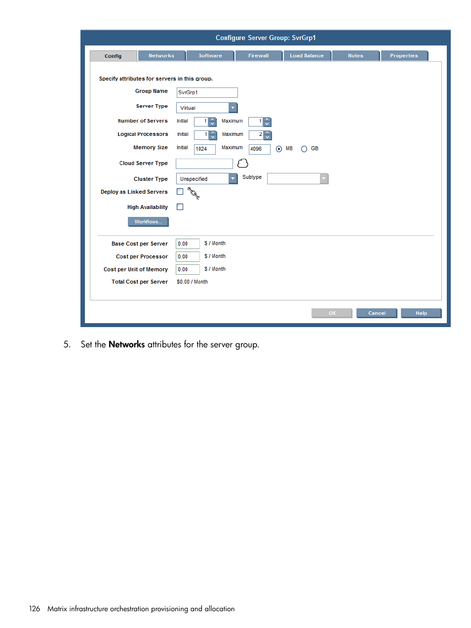 HP Matrix Operating Environment Software User Manual | Page 126 / 264