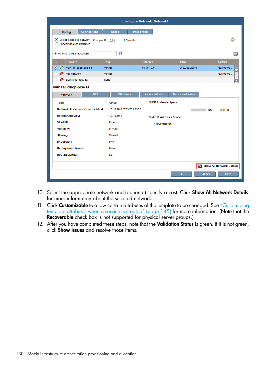 HP Matrix Operating Environment Software User Manual | Page 130 / 264