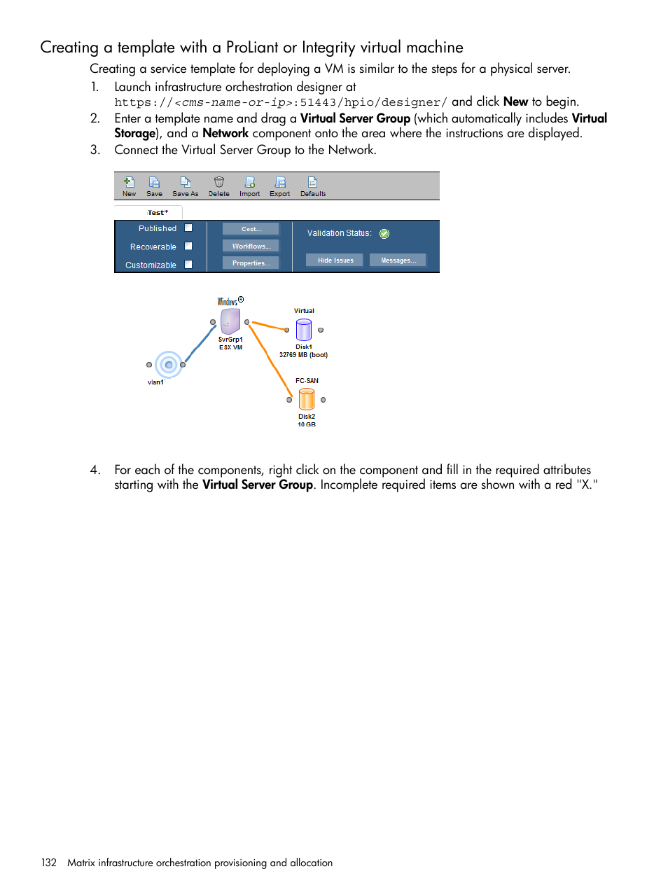 HP Matrix Operating Environment Software User Manual | Page 132 / 264