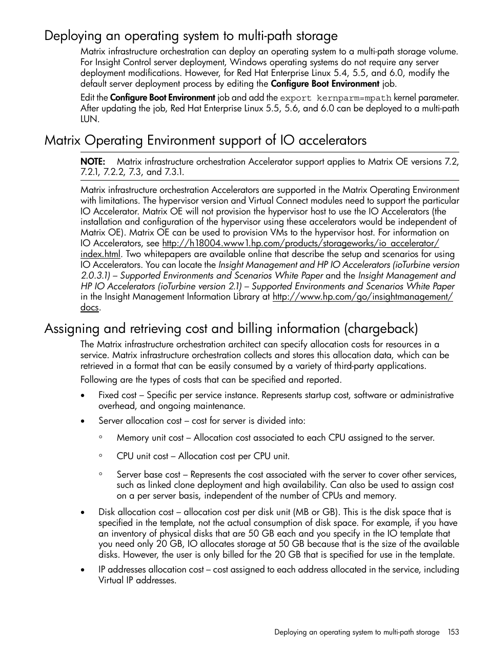 HP Matrix Operating Environment Software User Manual | Page 153 / 264