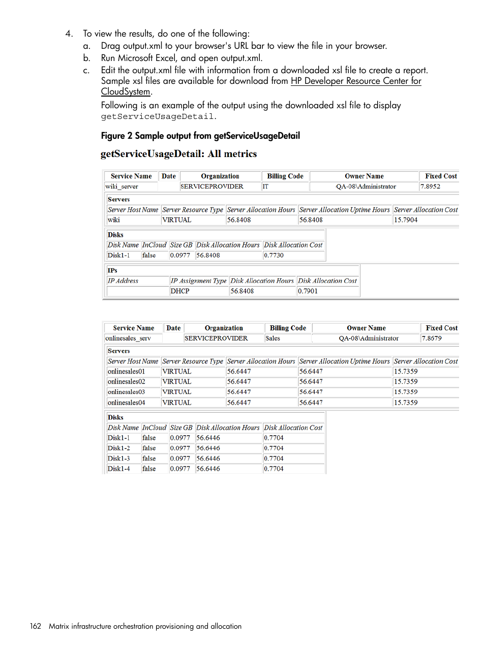 HP Matrix Operating Environment Software User Manual | Page 162 / 264