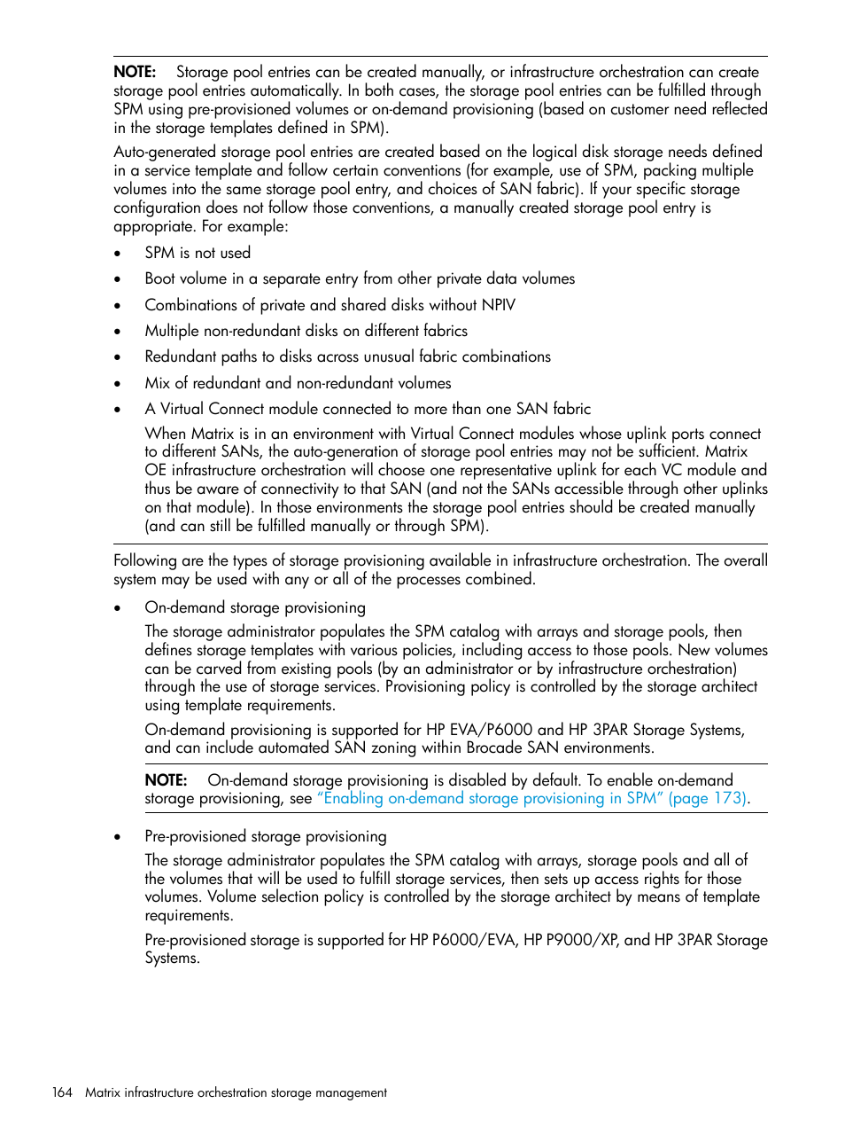 HP Matrix Operating Environment Software User Manual | Page 164 / 264