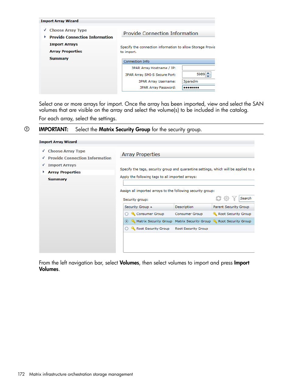 HP Matrix Operating Environment Software User Manual | Page 172 / 264