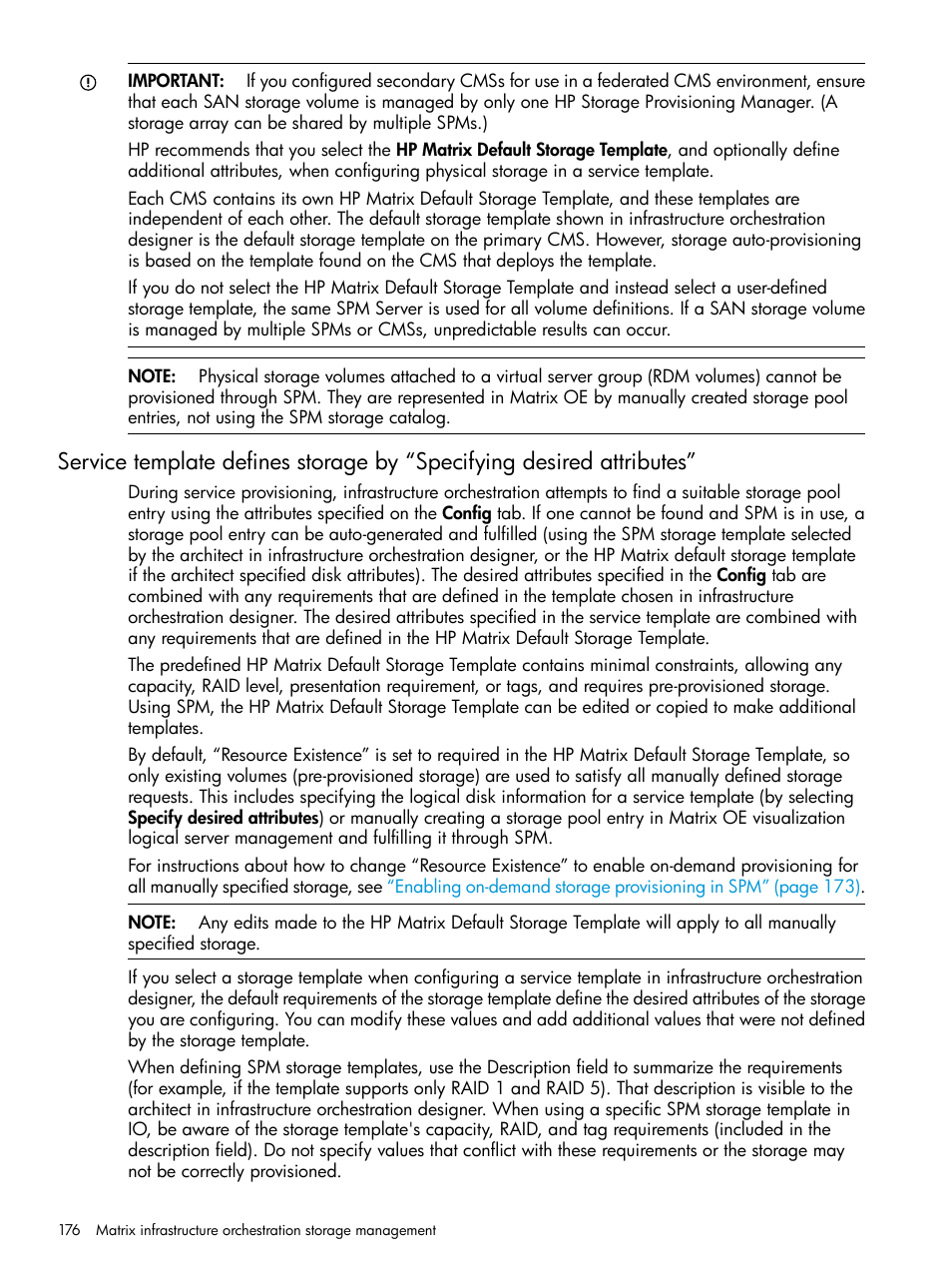 HP Matrix Operating Environment Software User Manual | Page 176 / 264