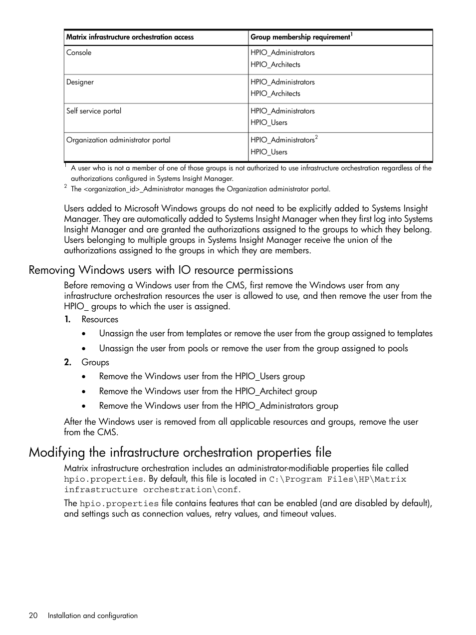 HP Matrix Operating Environment Software User Manual | Page 20 / 264