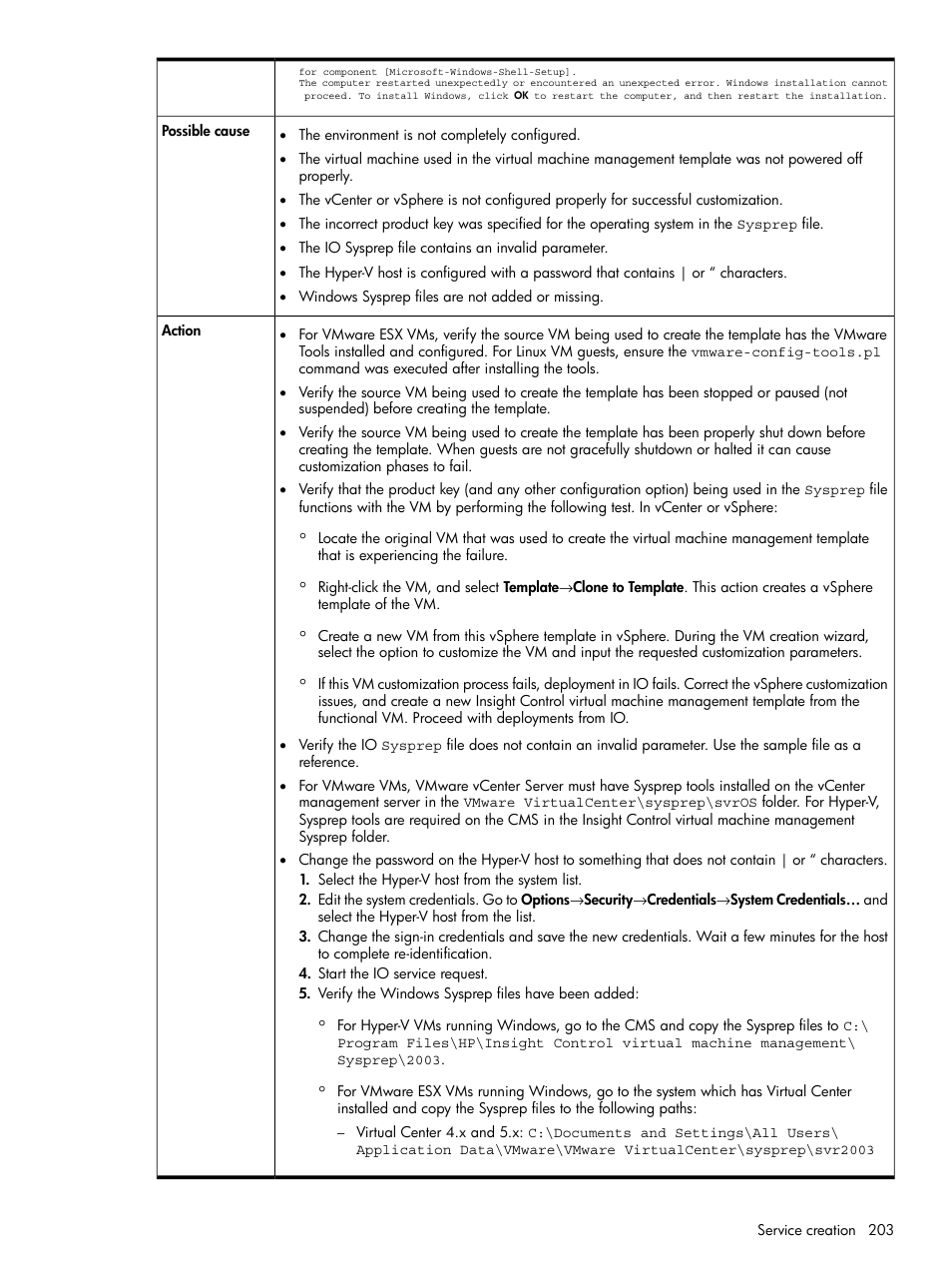 HP Matrix Operating Environment Software User Manual | Page 203 / 264