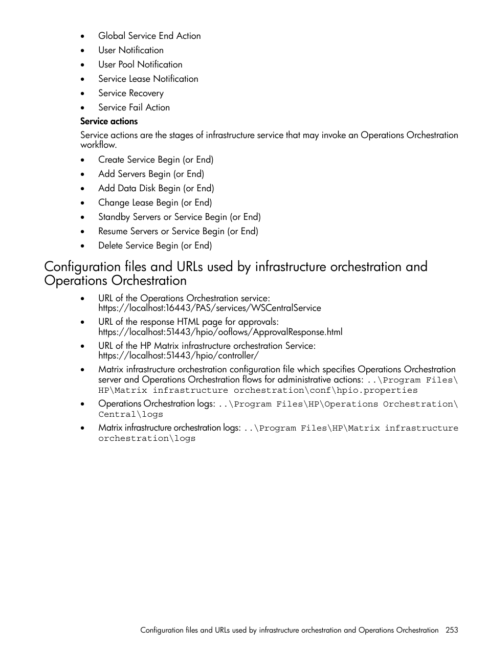 HP Matrix Operating Environment Software User Manual | Page 253 / 264