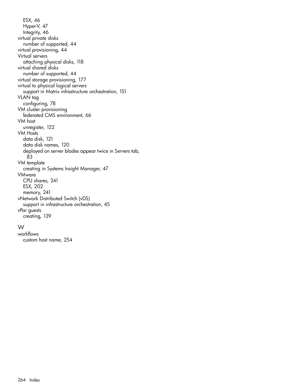 HP Matrix Operating Environment Software User Manual | Page 264 / 264