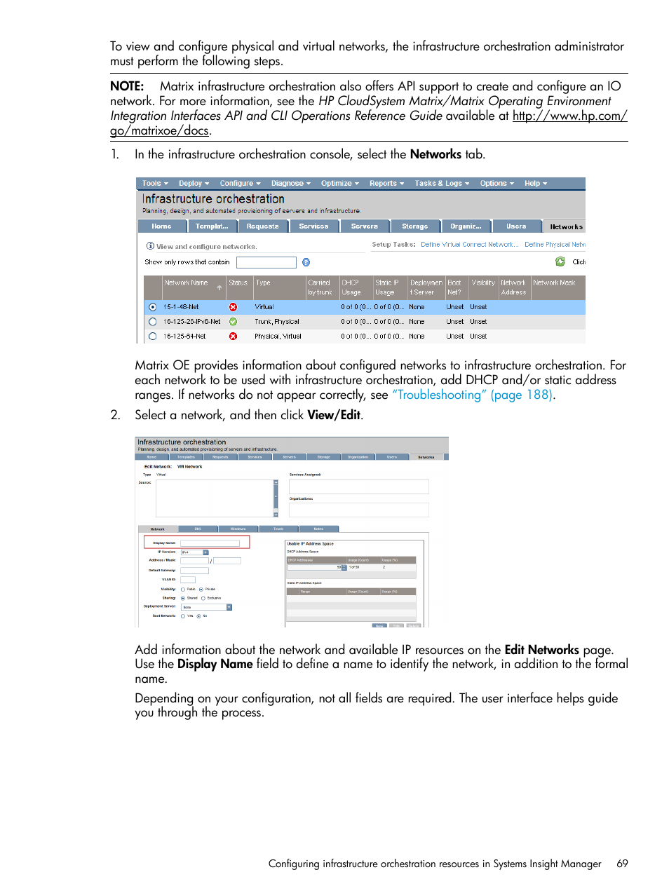 HP Matrix Operating Environment Software User Manual | Page 69 / 264