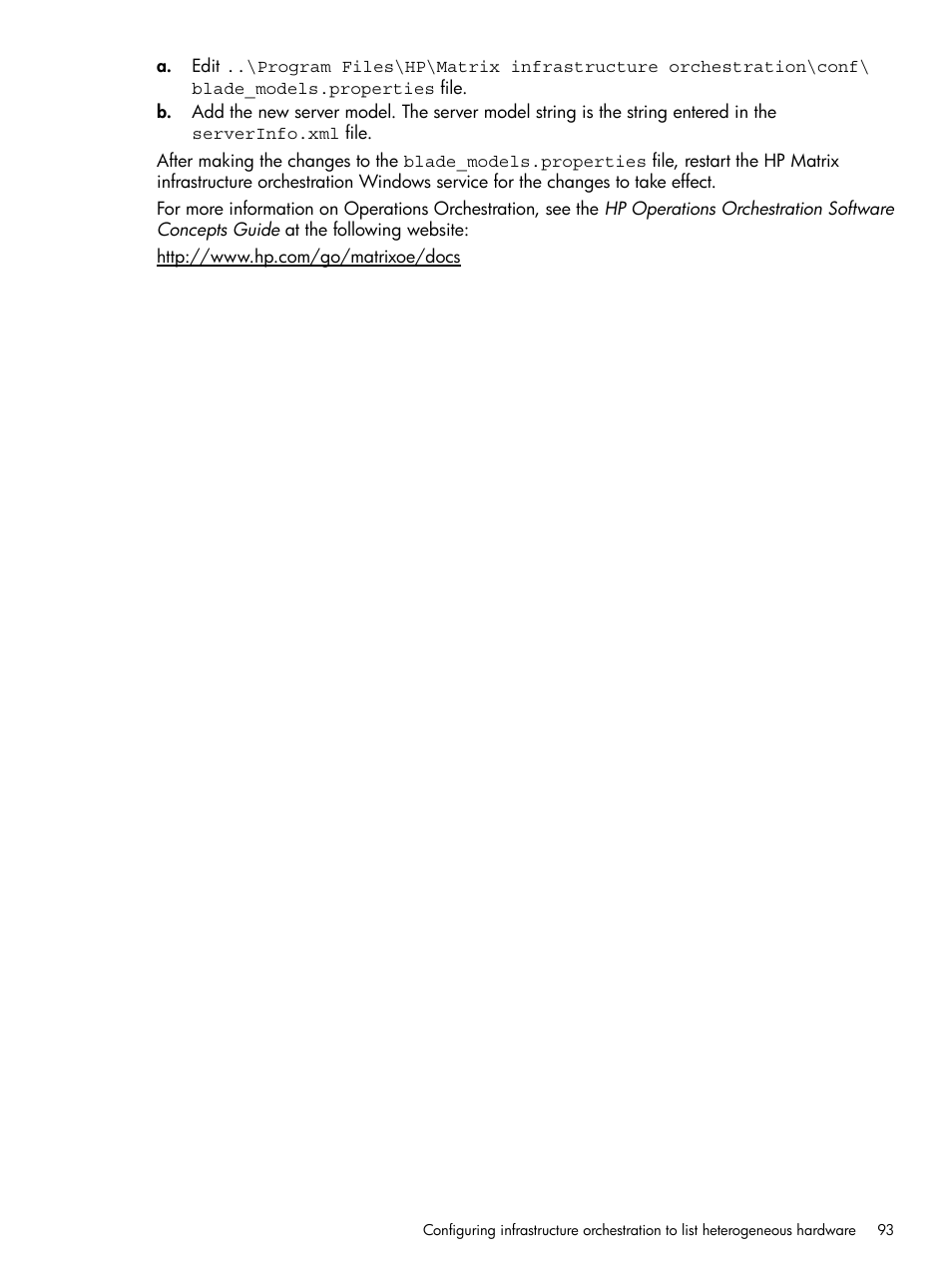 HP Matrix Operating Environment Software User Manual | Page 93 / 264