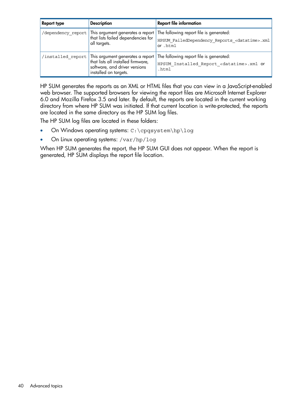 HP ProLiant Support Pack (User Guide) User Manual | Page 40 / 51