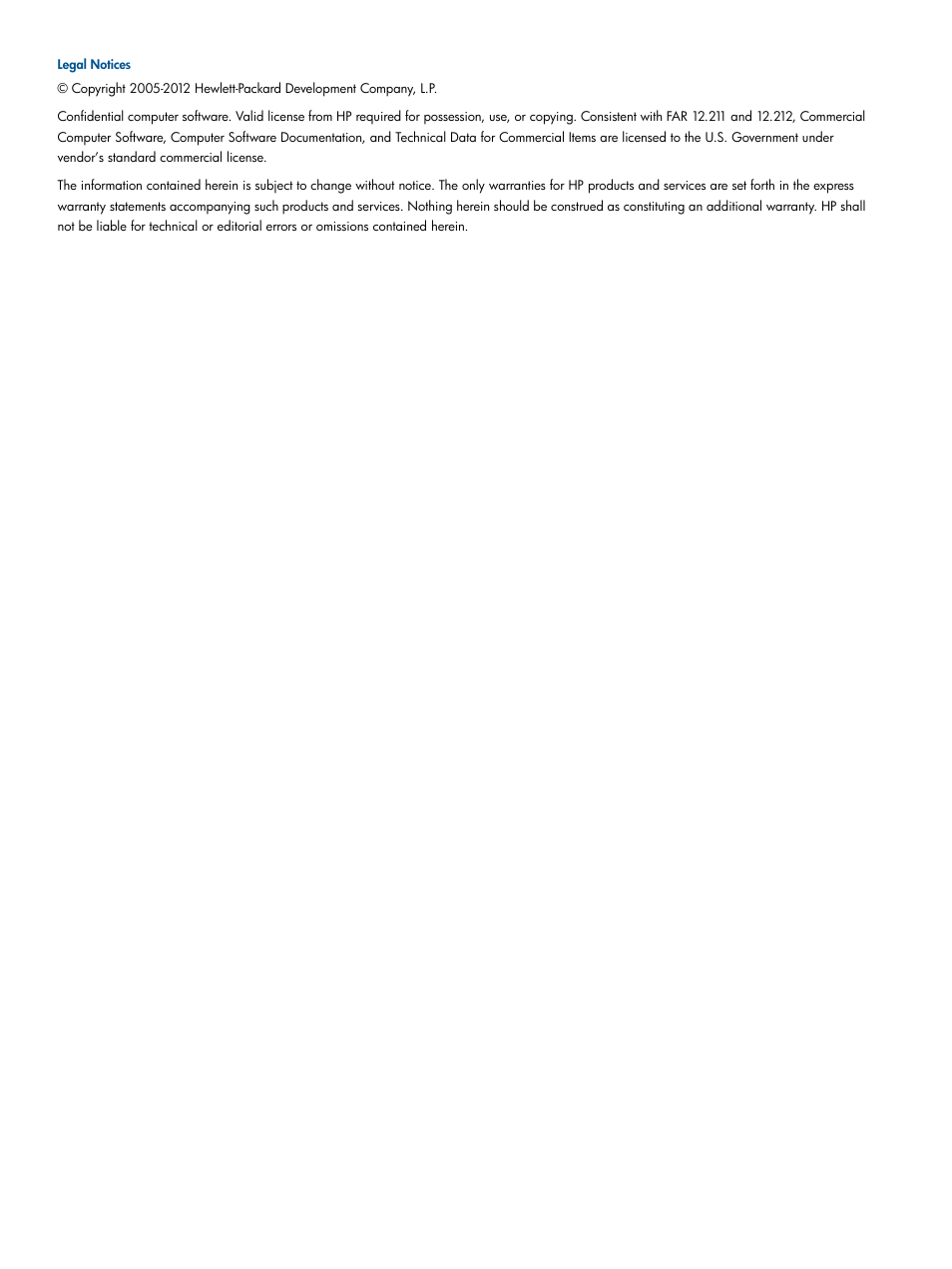 HP Matrix Operating Environment Software User Manual | Page 2 / 58