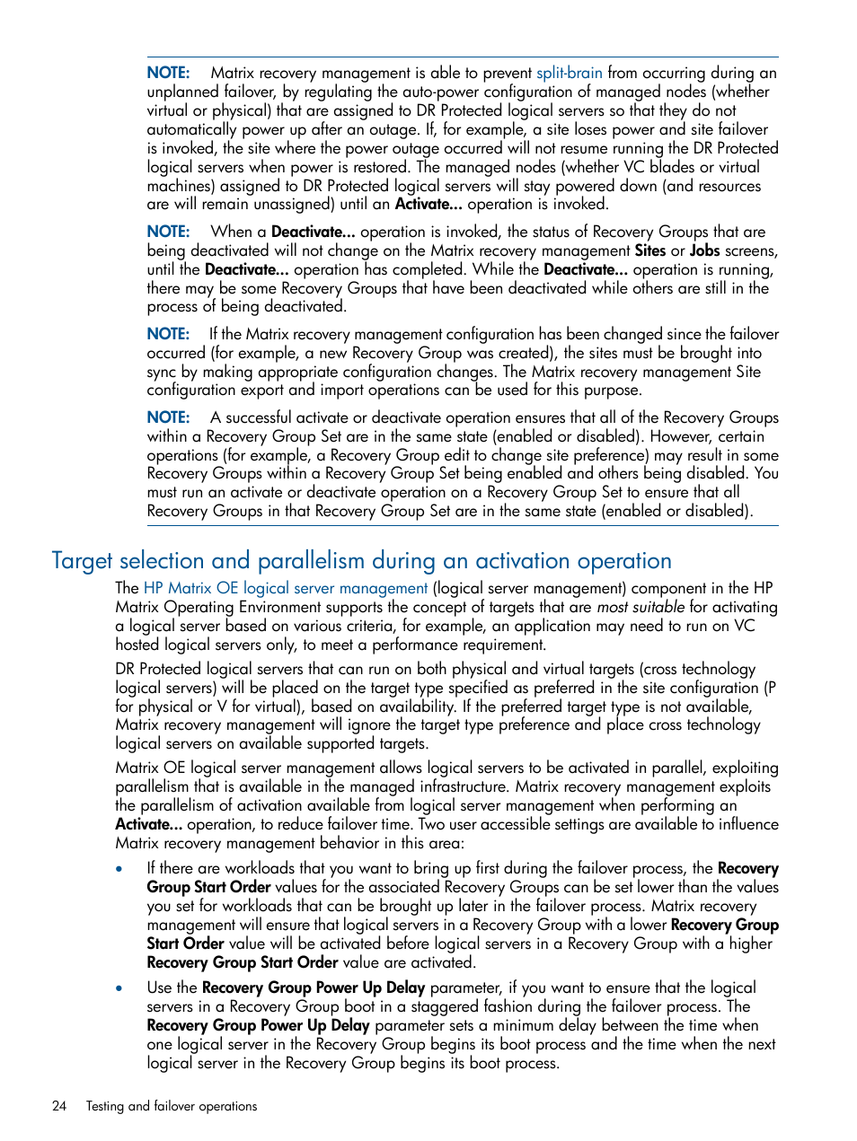 HP Matrix Operating Environment Software User Manual | Page 24 / 58