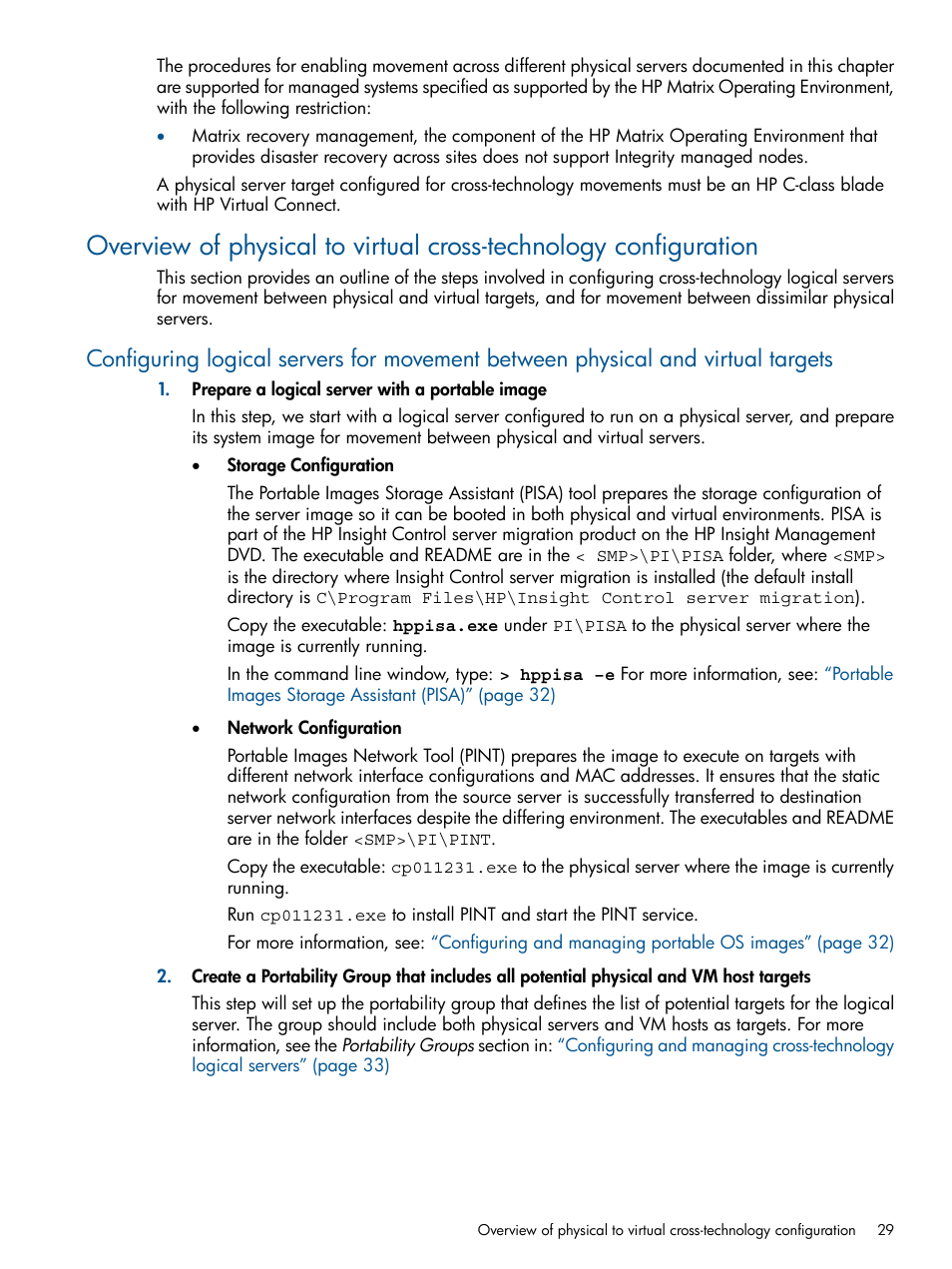 HP Matrix Operating Environment Software User Manual | Page 29 / 58