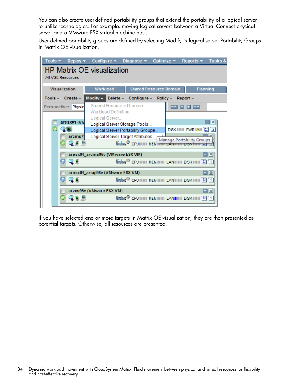 HP Matrix Operating Environment Software User Manual | Page 34 / 58