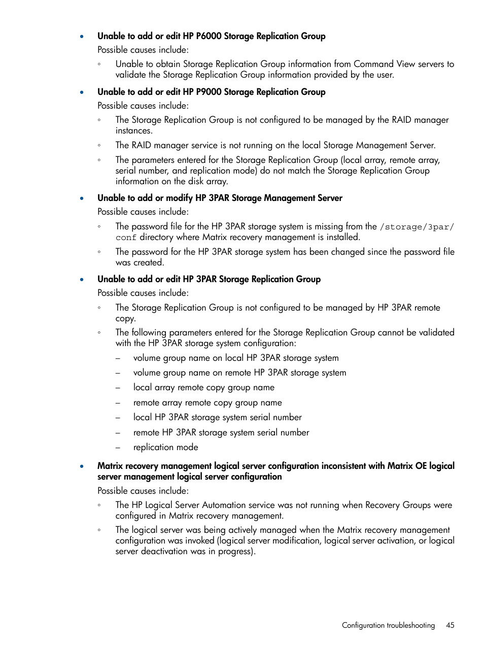 HP Matrix Operating Environment Software User Manual | Page 45 / 58